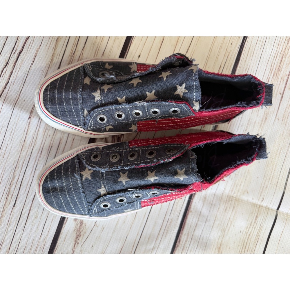 Blowfish Malibu‎ Marley American Flag Slip On Sneakers Womens 7.5 Stars Stripes